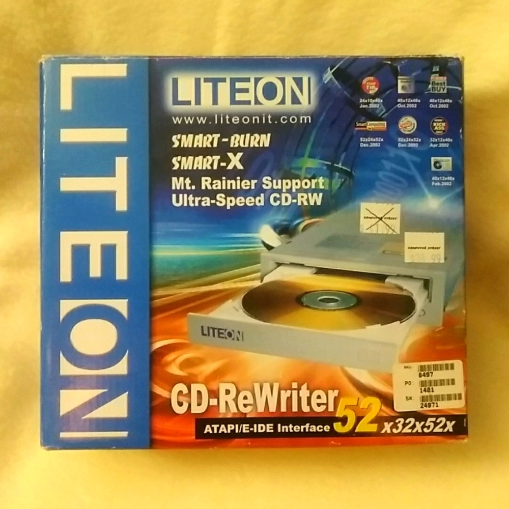 LiteOn smart burn CD rewriter